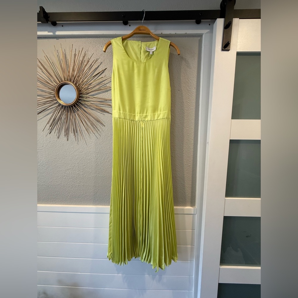 Banana Republic Vibrant Lime Maxi Dress